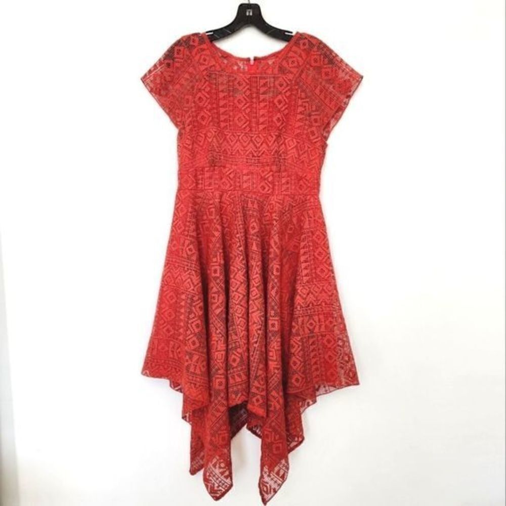 Anthropologie Maeve Prima Lace Handkerchief Dress
